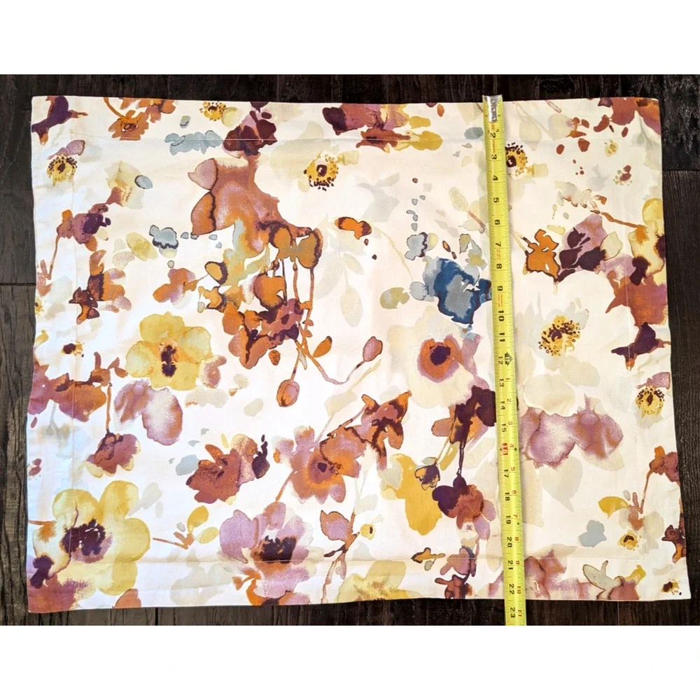 Isaac Mizrahi Home Abstract Orchids Pillow Sham Standard Queen Watercolor Floral